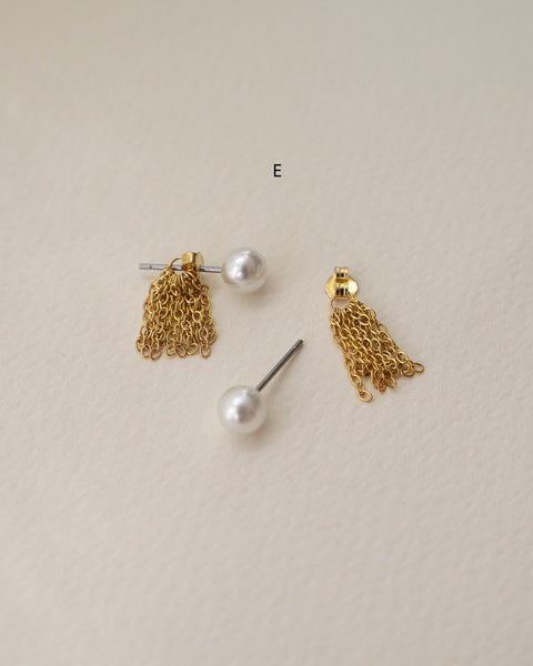 [Sample Sale] Multi Pearl Drop Earrings