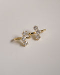 nirvana ear cuffs featuring three solid star shape diamonds from the hexad jewelry label