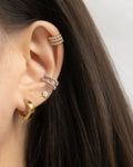 no piercing ear cuff stack - bullet, astraea and moonshine earrings