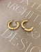 no piercings required ear cuffs in gold