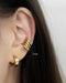 no piercings required ear stack featuring Retractable cuffs and Bullet ear cuffs