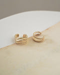 no piercings required rope ear cuffs set of two in gold from online jewelry brand the hexad