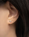petite size stud earrings in candy wrapper design | thehexad jewelry