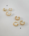 [Sample Sale] Set of 3 Gold Ear Cuffs