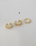[Sample Sale] Set of 3 Gold Ear Cuffs