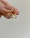 simple dangle earring with single drop diamond by the hexad