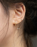 simple hugger earrings in small size 8mm diameter