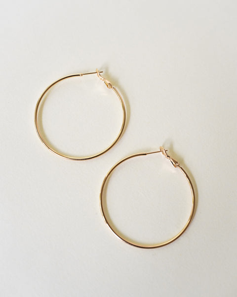 [Sample Sale] Skinny Gold Hoops