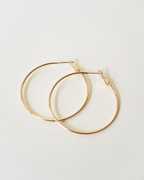 [Sample Sale] Skinny Gold Hoops