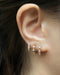 stack these three rose gold huggies for a trendy layered look by the hexad
