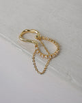 statement diamond ear cuff in gold for a modern layered look without piercing your ear