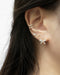 sweet feminine earring designs in rose gold by the hexad