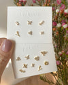 the hexad specially curated multi-earrings pack in six and nine designs for effortless mixing and matching