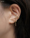 the hexad statement ear cuff to fake conch piercing | ANAIS earrings in gold