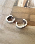 thick solid Bullet ear cuffs in silver by online jewelry brand The Hexad