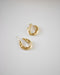 unique gold hoops hammered to perfection by The Hexad