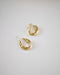 unique gold hoops hammered to perfection by The Hexad