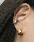 unisex versatile clip on Bullet ear cuffs by the hexad for him and her