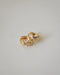 wavy design hoop earrings with diamonds by the hexad